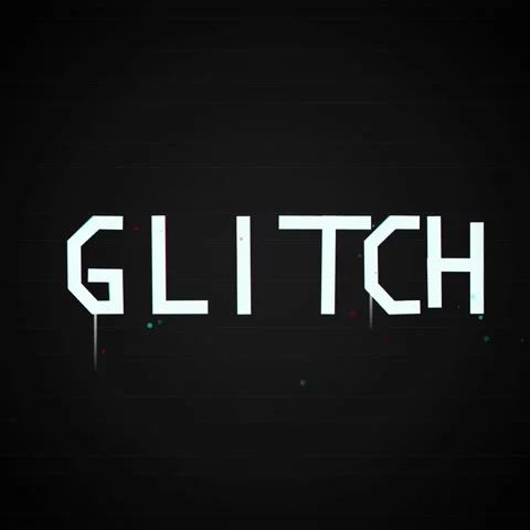 Glitch Effect Text Animation - Digital Error Screen Background Stock Footage 346283394