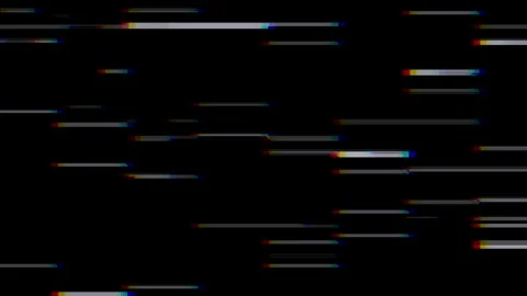 Glitch effect with white and red elements on a dark background. Stock Footage 267407791