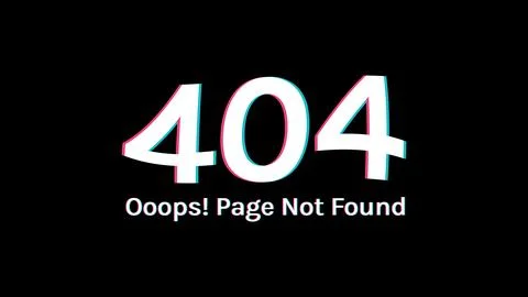 Glitch Error 404 Page Not Found with Anaglyph Distortion Effect Иллюстрация