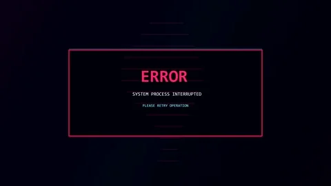 Glitch error message motion background Stock Footage 347390988