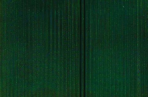 Glitch error static noise green striped pattern Foto stock