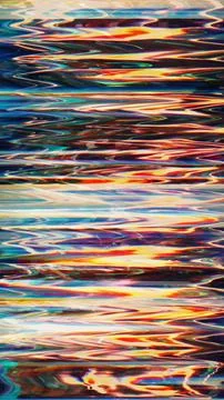 Glitch error static noise striped pattern Illustrazione stock