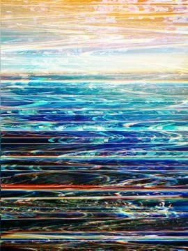 Glitch error static noise striped pattern Illustrazione stock