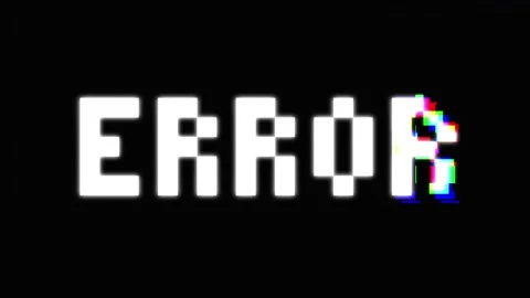 Glitch Error Text Animation - RGB Distorted Signal Effect Stock Footage 314705085
