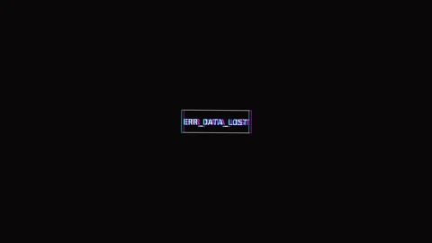 Glitch error text displaying data lost message Stock Footage 346190567