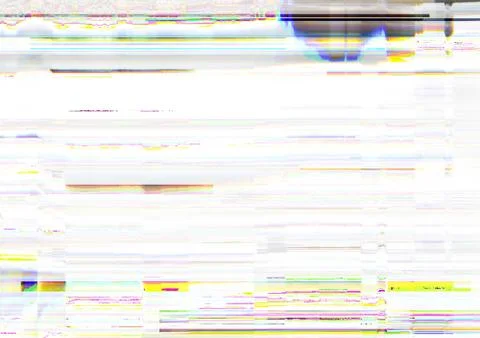 Glitch error video damage pixel static noise Illustrazione stock