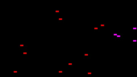 Glitch Error Video Damage. Retro futurism 80s 90s.Video signal damage with pixel Stock Footage 244794322