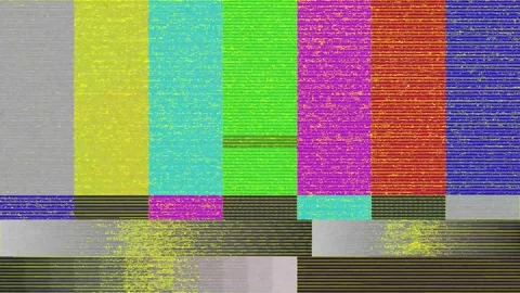 Glitch error video damage. Vertical color bars. Stock Footage 254943215