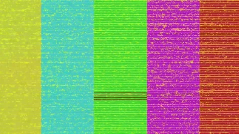 Glitch error video damage. Vertical color bars. Stock Footage 255149688