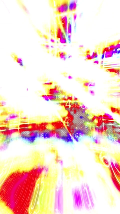 Glitch Flicker Overlay Looped Video stock 224984616