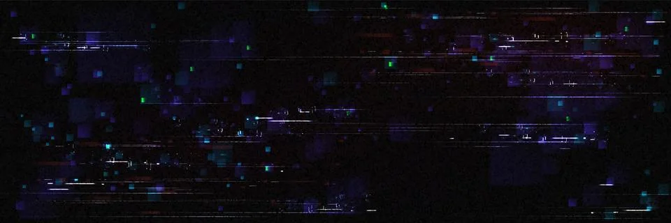 Glitch game effect tv screen with pixel texture Stock Illustration