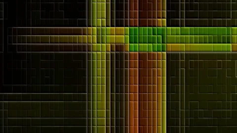 Glitch Geometric Block Shift Evolution Scrolling Texture Background Stock Footage 300040152