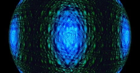Glitch Globe, The breath of the alien planet. Stock Footage 274162168