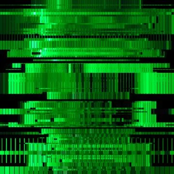 Glitch Green Abstract Background Stock Illustration