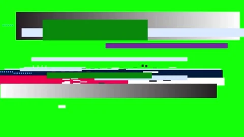 Glitch green screen (SOUND) Stock Footage 164167441