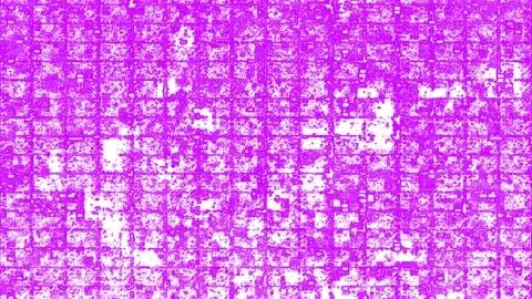 Glitch Grid Dynamics - Digital Corruption Visual Grid Pattern Tile Video stock 302117745