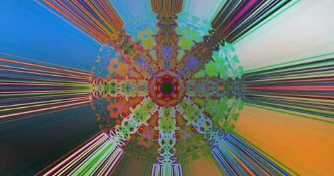 Glitch Hypnotic Vortex: Mesmerizing Visuals for Deep Immersion (20 sec loop) Stock Footage 263282787