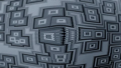Glitch Irregular Square Abstract Patterns Stock Footage 335599624