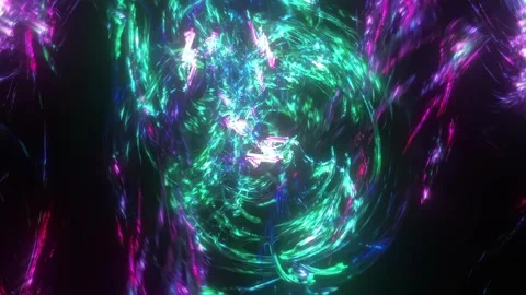 Glitch Light Vortex Tunnel Stock Footage 326721967