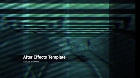 Glitch Lights Titles Stock After Effects
