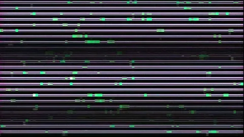Glitch lines and pixels loop animation. Stock Footage 232444060