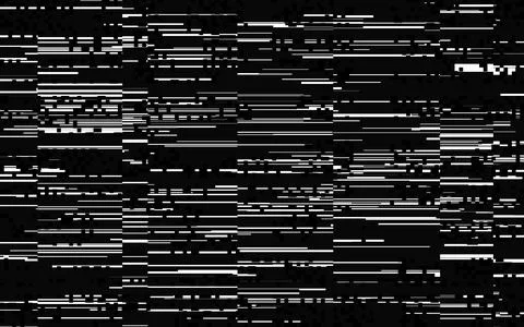 Glitch lines texture. Layered abstract elements on dark background. Distorted Stock Illustration