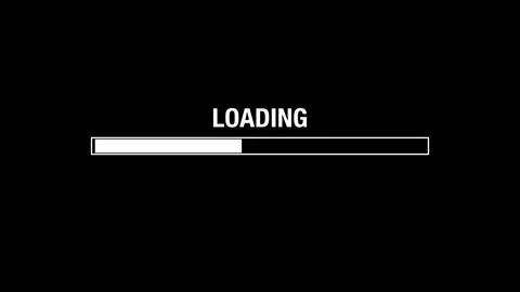 Glitch loading black background Stock Footage 311722473