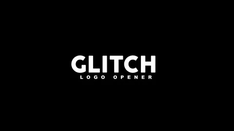 GLITCH LOGO Stock After Effects
