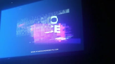 Glitch Logo Distortion Intro (2 in1) Stock After Effects