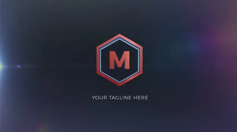 Glitch Logo Intro After Effects stock