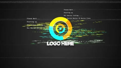 Glitch Logo V1 스톡 After Effects