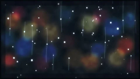 Glitch loop texture with pixel rain and bokeh light background Stock Footage 347943582
