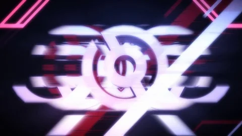 Glitch Looping Animation Stock Footage 73645822