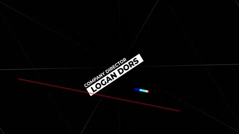 Glitch Lower Thirds After Effects stock