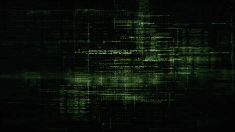 Glitch in the Matrix of Artificial Intelligence Neural Networks Stock Footage 162946011