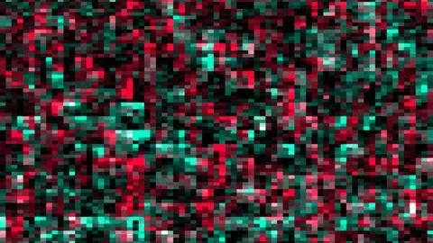 Glitch Matrix Effect RGB LED Pixel Pitch Stock Illustration