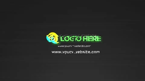 Glitch Minimal Logo V1 Stock After Effects