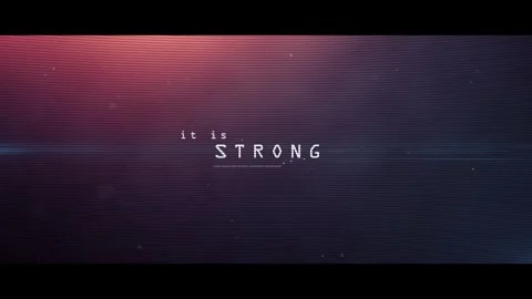 Glitch Mode - text sequence and logo intro After Effects素材