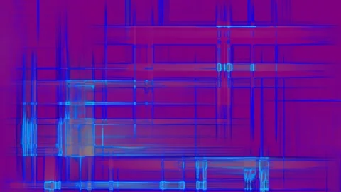 Glitch Motion Video Digital Alchemy: Abstract Grids &amp; Metallic Transformations Stock Footage 296466649