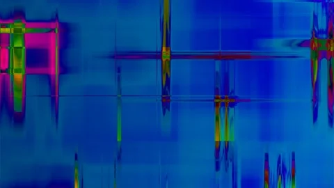 Glitch Motion Video Pixel Storm: Abstract Grids &amp; Color Explosions Stock Footage 296466835