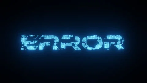 Glitch neon text animation Stock Footage 200384342