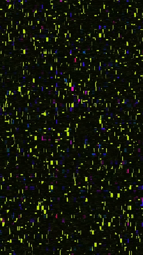 Glitch Noise 4K Vertical Overlay — Bad TV Psychedelic VJ Stock Footage 329678094