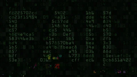Glitch noise animation of FAIL text on the screen. Computer issues related Video stock 98145106