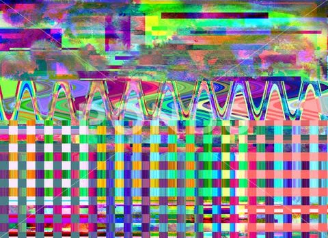 Glitch Noise background Computer screen error Digital pixel abstract ...