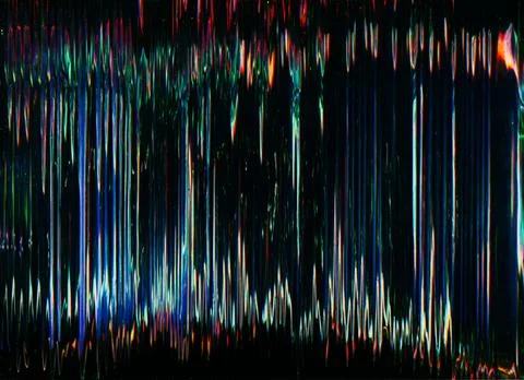 Glitch noise background digital artifacts colorful Stock Photos