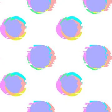 Glitch noise distortion seamless pattern with chromatic aberration effect Stock Illustration