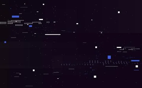 Glitch noise effect. Old VHS texture. Retro video problem. Abstract horizontal Illustrazione stock