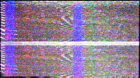 Glitch Noise Interference Distortion Poor Signal Idea Concept Design Stock Footage 86942001