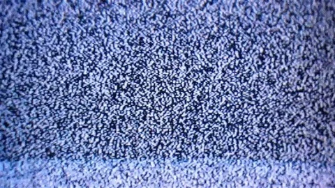 Glitch noise static television Stock Footage 125926441