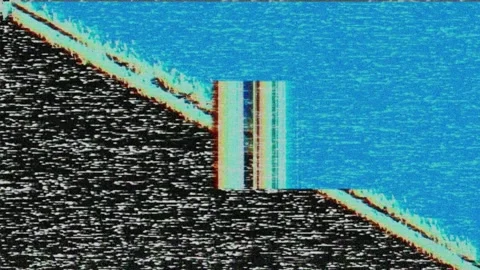Glitch noise static television VFX. Visual video effects stripes Loop Animation Video stock 157757863